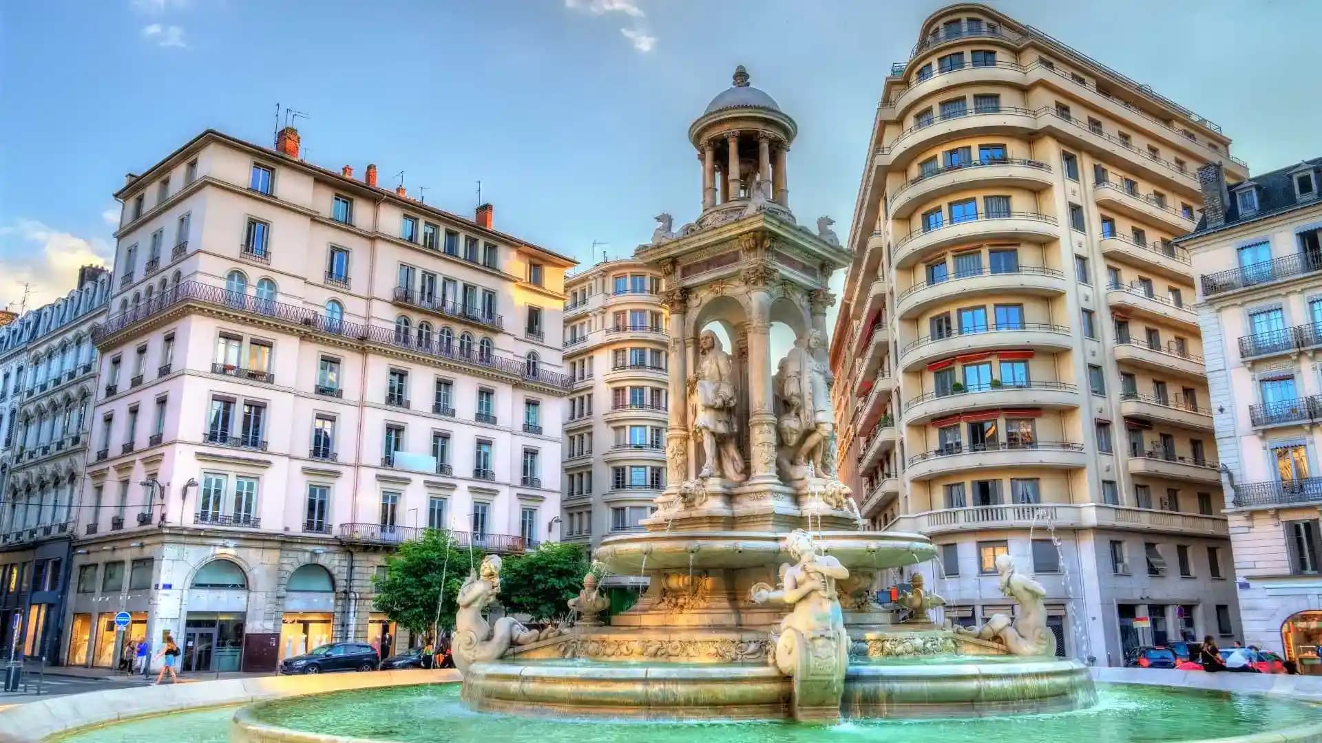 Fontaine Des Jacobins Lyon France