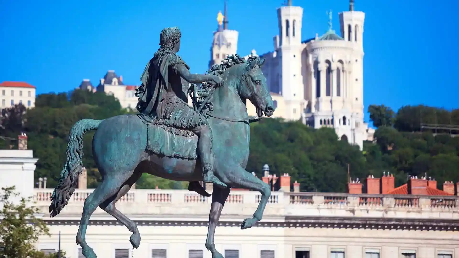 Statue Of Louis XIV Lyon France
